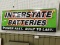 METAL INTERSTATE BATTERIES WALL SIGN ONE SIDED
