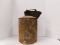 VINTAGE METAL RAIL ROAD/ STEAM ENGINE OIL CAN