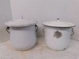 2 VINTAGE THUNDER MUGS WITH HANDLES