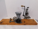 VINTAGE GREAT AMERICAN MEAT CUTTER AND UNIVERSAL MEAT GRINDER