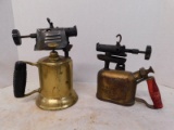 VINTAGE TURNER BRASS TORCH AND WALL BRAND TORCH
