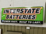 METAL INTERSTATE BATTERIES WALL SIGN ONE SIDED