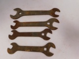 4 VINTAGE CASE WRENCHES