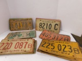 MISC LOT VINTAGE ILLINOIS LICENSE PLATES