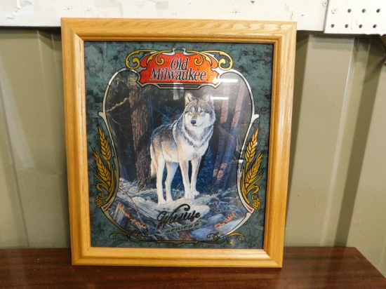 OLD MILWAUKEE WILDLIFE SERIES 2 FRAMED MIRROR