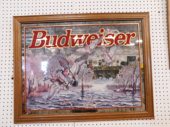 BUDWEISER DUCKS FRAMED MIRROR
