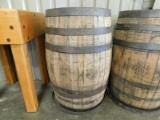 55 GALLON WOODEN WHISKEY BARREL