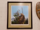FRAMED AND MATTED MOUNTAIN MAN PICTURE