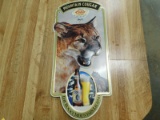 COORS ROCKY MOUNTAIN MOUNTAIN COUGAR TIN SIGN