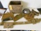 MISC LOT OF BOY SCOUT ITEMS IN EMERSON MOTORS WOOD BOX