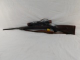 SPORTERIZED MAUSER MODEL 98 .243 RIFLE W/ J. UNERTL SCOPE & LEATHER SLING