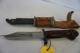 AK47 BAYONET W/ SCABBORD MODIFIED FOR BELT USE