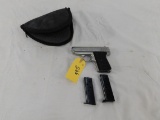 JENNINGS FIREARMS BRYCO 38 .380 AUTO PISTOL W/ SOFT CASE & 2 MAGS