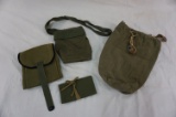 (4) ARMY POUCHES