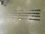 (4) FISHING RODS