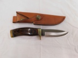 BUCK #192C FIXED BLADE KNIFE W/ LEATHER SHEATH & BOX