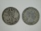 1937D & 1915D LIBERTY & BARBER HALF DOLLARS