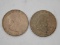 (2) 1950 FRANKLIN HALF DOLLARS