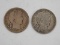 (2) 1904 BARBER / LIBERTYHEAD HALF DOLLAR