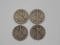 (4) 1918 LIBERTY WALKING SILVER HALF DOLLARS