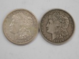 (2) 1921 MORGAN DOLLARS