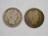 (2) 1906 BARBER / LIBERTYHEAD HALF DOLLAS