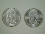 1962 FRANKLIN HALF DOLLARS