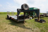 SHOP BUILT 20FT FLATBED GOOSENECK W/ RAMPS