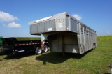 1989 WILSON 20FT ALUMINUM LIVESTOCK TRAILER