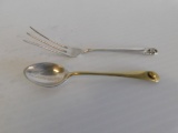 STERLING SILVER BABY FORK AND SPOON