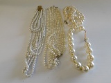 (4) BEADDED NECKLACES