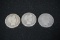 (3) BARBER HALF DOLLARS