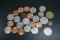 ASSORTED POCKET CHANGE AND TOKENS