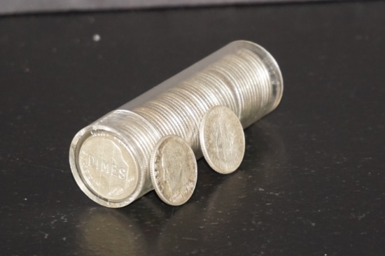 ROLL OF MIXED DATE ROOSEVELT DIMES