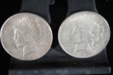 (2) 1922 PEACE DOLLARS