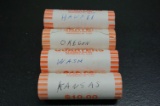 (4) ROLLS UNCIRCULATED STATE QUARTERS