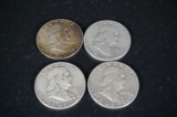 (4) FRANKLIN HALF DOLLARS