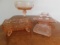 (4) MISC. PINK DEPRESSION GLASS ITEMS