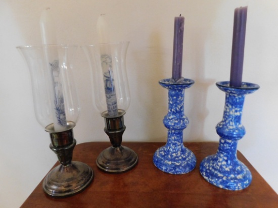 (2) PR. CANDLESTICKS