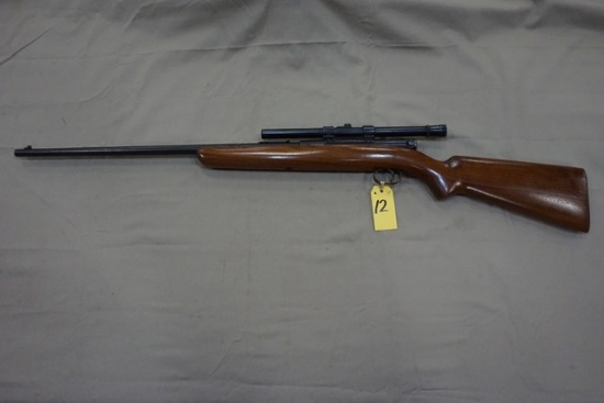 WINCHESTER MODEL 74 .22 L AUTO CAL RIFLE W/ OLD WEAVER SCOPE