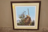 1983 PAUL CALLE FRAMED, MATTED, SIGNED & NUMBERED PRINT 