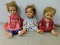 (3) VINTAGE DOLLS