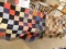 (2) VINTAGE HANDMADE PATCHWORK TIED QUILTS