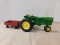 VINTAGE JOHN DEERE TRACTOR & RED WAGON