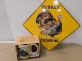 TURKEY CROSSING SIGN & WILD TURKEY MUG