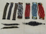 (10) ASSORTED FASHON JEWELRY BRACELETS