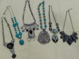 (6) ASSORTED FASHON JEWELRY NECKLACES
