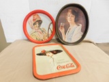 (3) COCA-COLA TRAYS