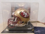 1990 NFL HELMET - BOB ST. CLAIR - NFL HALL OF FAME