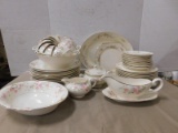 POPE GOSSER ROSE CHINA SET